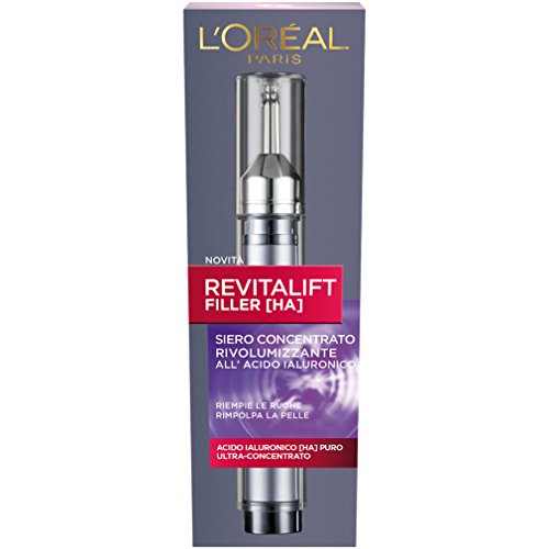 L Oréal Paris Revitalift Filler Siero Antirughe Rivolumizzante con Acido Ialuronico Ultra-Concentrato, 30 ml