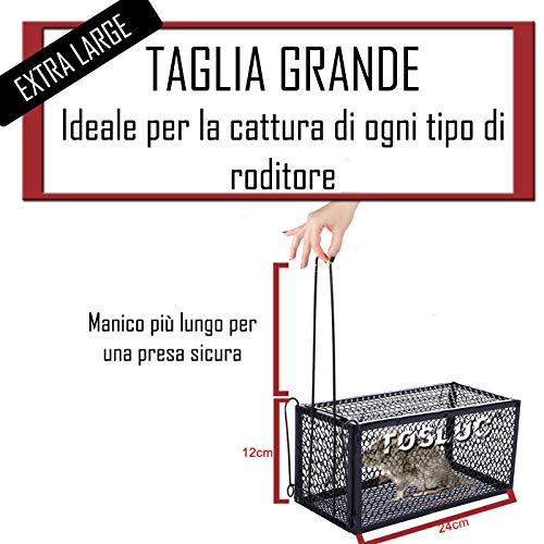 La Migliore Trappola per Topi Grandi con Esca Aroma Vaniglia Inclus...