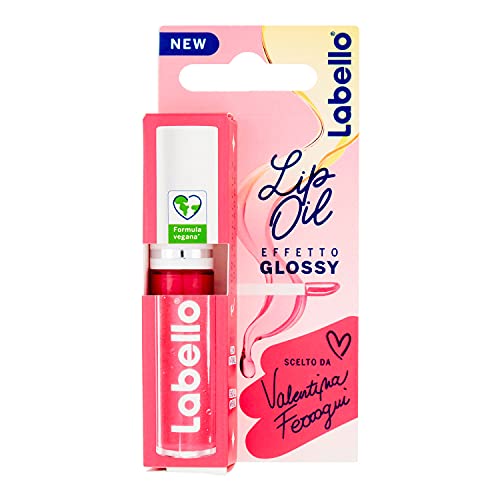 Labello Lip Oil Effetto Glossy Labbra 5,5gr, Pink Rock, 5.5 Millilitro