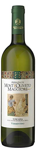 LE DELIZIE DEI MONASTERI SAPORI & TRADIZIONI Vermentino IGT, Vino Bianco Toscano - Abbazia Monte Oliveto Maggiore (Confezione da 12 Pezzi)