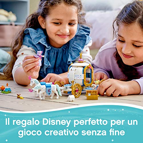 LEGO 43192 Disney Princess La Carrozza Reale di Cenerentola con 2 M...