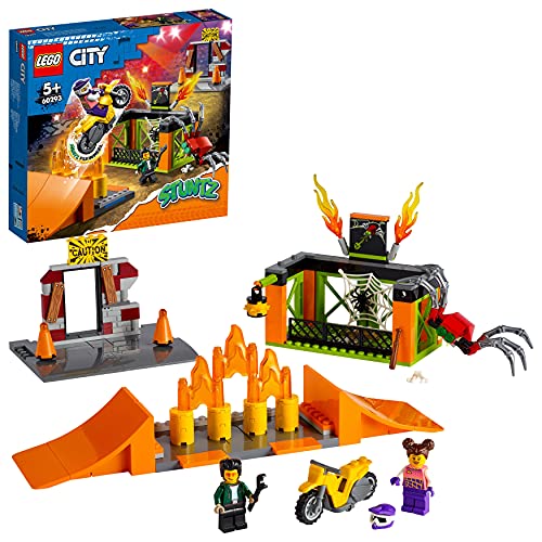 LEGO 60293 City Stuntz Stunt Park, Set da Costruzione con Moto Gioc...