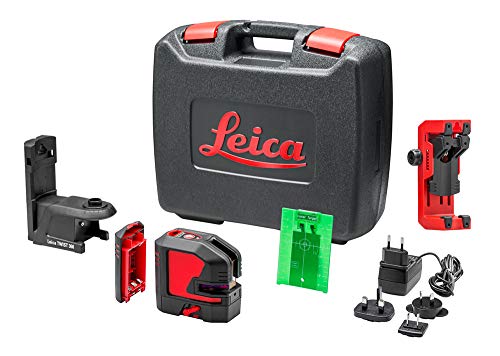 Leica Lino L2P5G – Laser a punti e linee verdi con batteria agli ioni di Litio e innovativi adattatori
