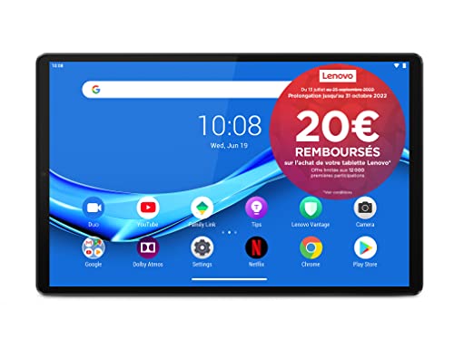 Lenovo Tab M10 Full HD Plus 26,2 cm (10,3 pollici, 1920 x 1200, Full HD, WideView, Touch). Tablet PC (Octa-Core, 4 GB di RAM, 64 GB eMCP, WLAN, Android 10) colore grigio.