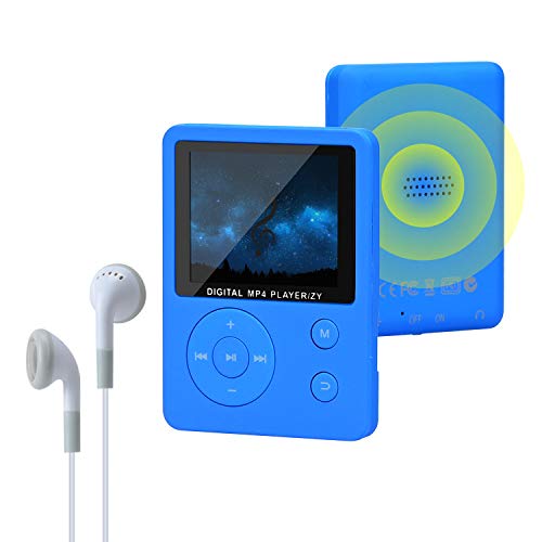 Lettore MP3 da 16 GB con altoparlante, lettore musicale audio digitale potabile HiFi senza perdita di qualità del suono, supporto radio FM, registrazione vocale, con auricolare