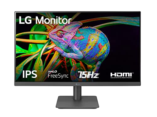 LG 24MP400 Monitor 24  Full HD LED IPS, 1920x1080, 5ms, AMD FreeSync 75Hz, VGA, HDMI 1.4 (HDCP 1.4), Flicker Safe, Grigio Antracite