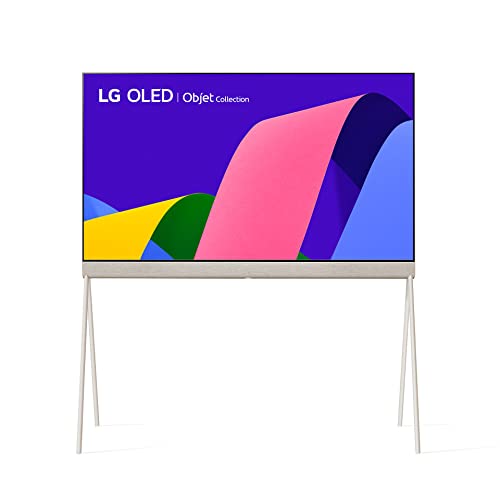LG OLED Posé 42LX1Q6LA Objet Collection Smart TV 4K 42   OLED evo Design con Supporto a Cavalletto, Retro in Tessuto, Vano per Riviste, Processore α9 Gen 5, Dolby Vision, 3 HDMI 2.1 @48Gbps