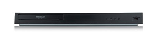 LG UBK80 Lettore Blu-Ray 4K Ultra HD HDR 3D, Lettore DVD e CD, Dolby Vision, Upscaling 4K, HDMI, USB, Ethernet - Riproduzione Blu Ray   DVD   CD, Nero