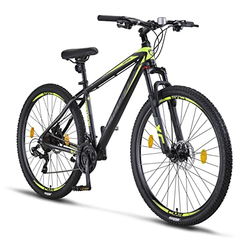 Licorne Bike Diamond Premium Mountain bike in alluminio bicicletta per ragazzi ragazze uomini e donne cambio a 21 marce freno a disco da uomo forcella anteriore regolabile 29 pollici