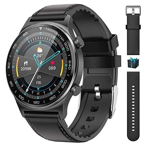 LIGE Smart Watch per Uomo, 1.3  HD Full Touch Screen IP67 Impermeabile Fitness Tracker Orologi con Monitoraggio della Frequenza Cardiaca Pedometro Activity Tracker per Android iOS (Nero)