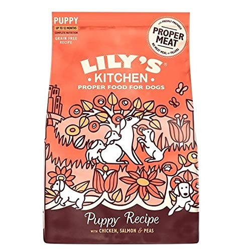 Lily s Kitchen Completo Crocchette Cani per Cuccioli (7kg) - Pollo e Salmone