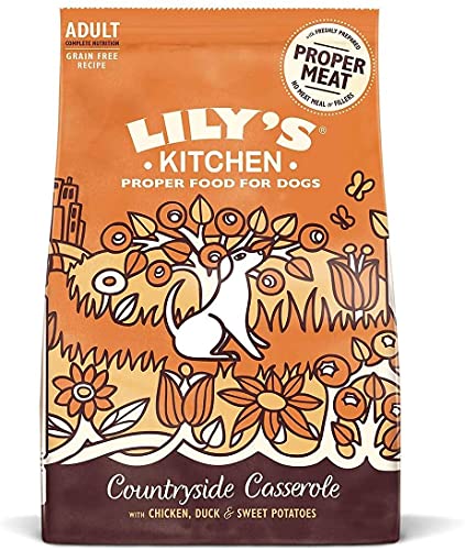 Lily s Kitchen Senza cereali Crocchette Cani per Cani Adulti (2.5kg) - Pollo, Anatra e patate dolci