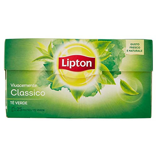 Lipton Tè Verde Classico, Confezione da 25, 32.5g...