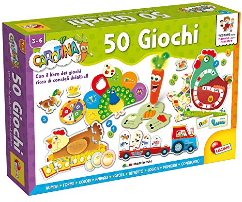 Liscianigiochi Carotina 50 Giochi Per Bambini, Multicolore, 76710