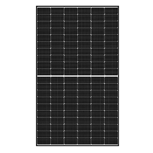 Litionite Rayo 400W Pannello Solare Fotovoltaico Monocristallino in vetro temperato con struttura in alluminio nero ideale per creare impianto solare fai da te per rete di Casa Azienda Campo Giardino
