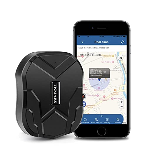 Localizzatore GPS per Auto,GPS Tracker Senza Abbonamento 90 Giorni Standby 5000mAh Magnetico Da Posizione in Tempo Reale Dispositivo Antifurto App Gratuita GPS Tracker per Auto Moto camion TK905