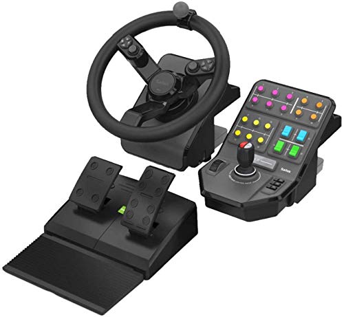 Logitech Farming Simulator Controller Composto da Volante, Pedale e Pannello Controllo