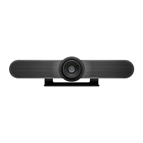 Logitech MeetUp Videocamera 4K per Videoconferenza, Ultra HD...