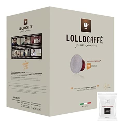 Lollo Caffè - Nero Espresso - Capsule Compatibili Nespresso - Box Da 100 pz