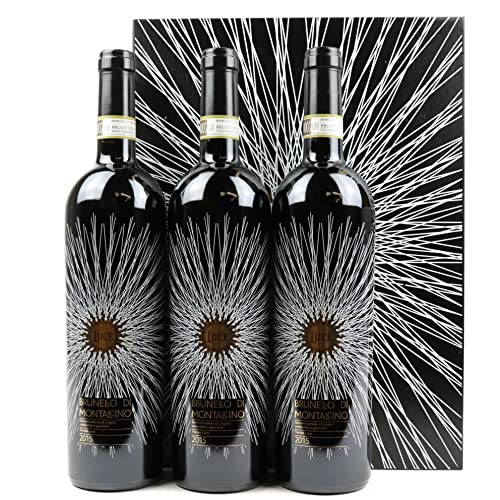 Luce 2015 Brunello di Montalcino Frescobaldi, 3 bottiglie in una meravigliosa cassa di legno (2015)