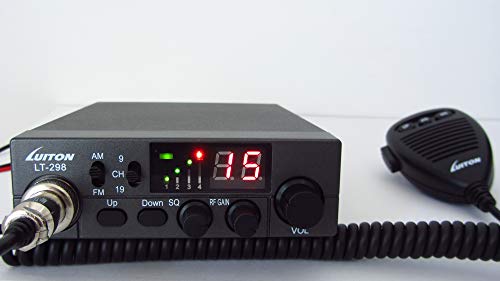 Luiton LT-298 Two-way Radio a due vie CB 27 MHz AM FM (banda cittadina) Multi-band con ASQ e cambio canale microfono, TX RX Signal Meter, versione CE