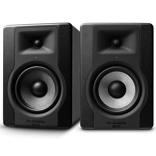 M-Audio BX5 D3 - Coppia Casse Monitor da Studio Attive da 100 W, con Woofer da 5  e Controllo Acoustic Space, Riferimento per Produzione Musicale e Mixaggio