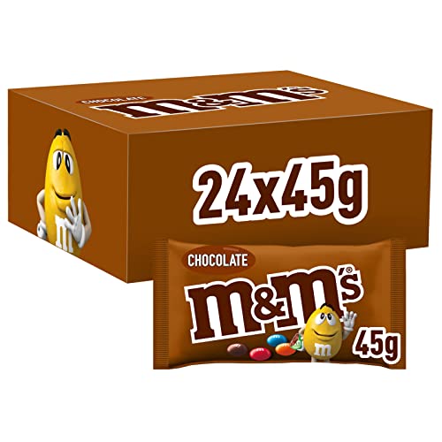 M&M s Choco Confetti Al Cioccolato Contenenti Cioccolato al Latte, 24 Bustine Ognuna Da 45g di praline al cioccolato: totale 1080g