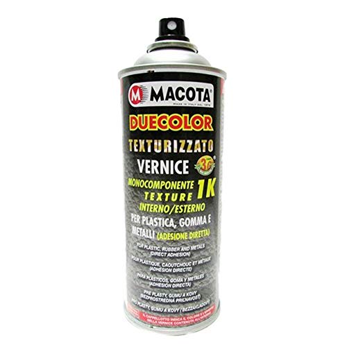 MACOTA 1210084 Vernice Spray per Plastica e Gomma Testurizzato, Ner...