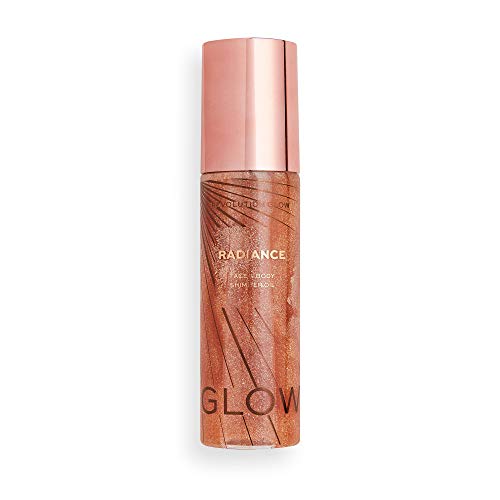 Makeup Revolution, Glow Radiance, Olio luccicante, Gold, 100ml...