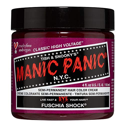 Manic Panic - Fuschia Shock Classic Creme Vegan Cruelty Free Pink Semi Permanent Hair Dye 118ml