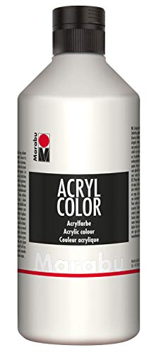 Marabu 120175070 - Acrylcolor, 500 ml, Bianco