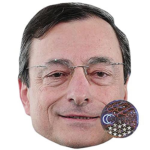 Mario Draghi Maschere di persone famose, facce di cartone