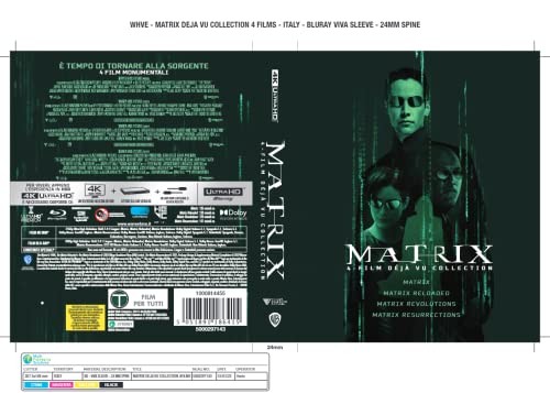 Matrix 4 Film Collection (4K Ultra-HD + Blu-Ray)...