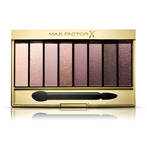 Max Factor Nude Eyeshadow Palette, 8 Ombretti Modulabili a Lunga Durata, 03 Rose