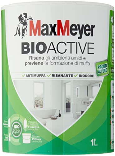 MaxMeyer Pittura per interni antimuffa Bioactive BIANCO 1 L...