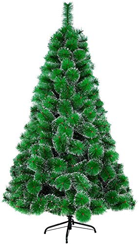 MCTECH Albero di Natale artificiale Albero di Natale Abete in verde, in PVC di alta qualità con effetto neve, 120 cm