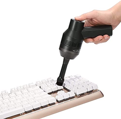 MECO - Aspirapolvere portatile, alimentazione con pile al litio o con collegamento USB, per pulizia tastiera tastiera Mac e Apple PC videogiochi pianoforte