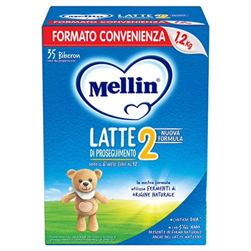 Mellin 2 Latte in Polvere di Proseguimento - 3 Confezioni di 1200gr [Totale = 3600gr]