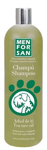 Menforsan Tea Tree Shampoo per Cani, 1L, Allevia il Prurito Occasionale
