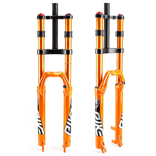 MFLASMF Forcella per Bicicletta MTB, 26 27.5 29 Pollici Forcella MTB Downhill, 1-1 8  Corsa 150mm per DH XC BMX Forcelle Ammortizzate (Colore : Orange Black, Size : 26 27.5 29 inch)