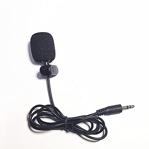 Microfono Condensatore Omnidirezionale con Clip,Microfono Lavalier,Esterno Microfono,Microfono Condensatore Omnidirezionale,3.5mm Mini Microfono,per Videocamere,Registratori Audio