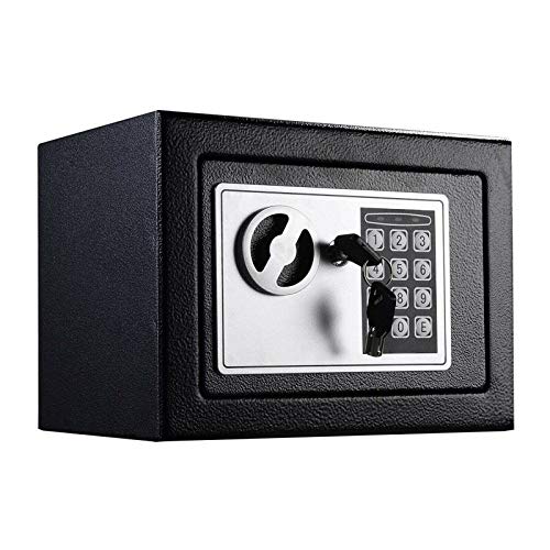 Mini cassetta di sicurezza elettronica digitale in acciaio da 4,6 l...