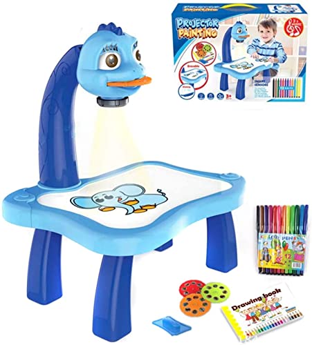 MOMSIV Traccia e disegna proiettore giocattolo, proiettore d arte, tavolo da disegno per bambini tavolo da proiettore, tavolo da disegno per pittura Proiettore Ragazze dai 3 anni in su