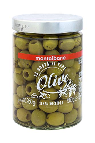 MONTALBANO Olive Verdi Denocciolate 6 Vasi - 3.36 kg