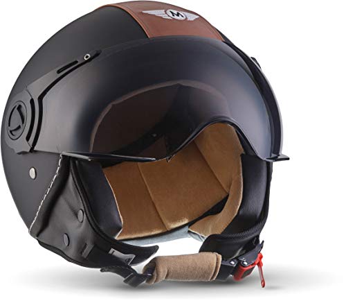 MOTO Helmets H44 „Vintage Black“ · Casco · Jet omologato Mo...