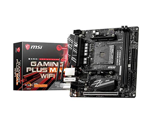 MSI Performance Gaming AMD Ryzen 1°, 2° e 3° generazione AM4 M.2 USB 3 DDR4 HDMI, scheda madre Mini-ITX (B450I Gaming Plus MAX WiFi)