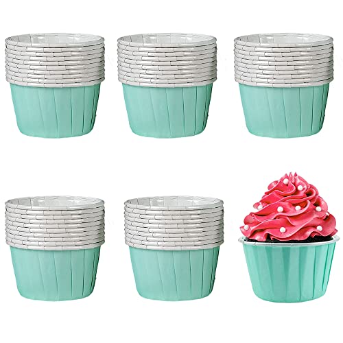 Muffin Baking Cup, 50 Pezzi Mini Pirottini Fodere, Mini Fodere Cupcake, Astucci Per Cupcake, Pirottini Per Muffin, Per Dessert, Festa In Casa, Matrimonio, Compleanno(Blu)