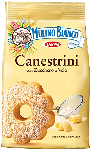 Mulino Bianco Dolcetti Canestrini, Biscotti Frollini con Zucchero a Velo, Burro e Uova Fresche, 200 g
