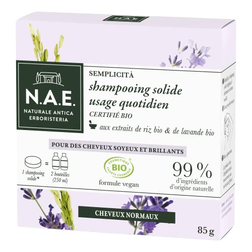N.A.E. – Shampoo Solido certificato Bio, per Uso quotidiano, per ...
