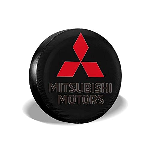 NAnihidf Copertura per Pneumatici di Ricambio HJKAA Copriruota con Logo Mitsubishi-Motors Protezioni per Pneumatici universali